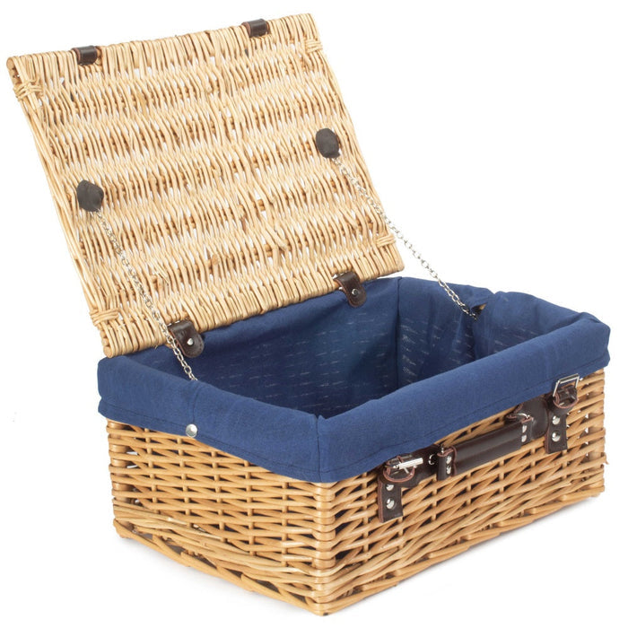 41cm Buff Willow Wicker Picnic Basket