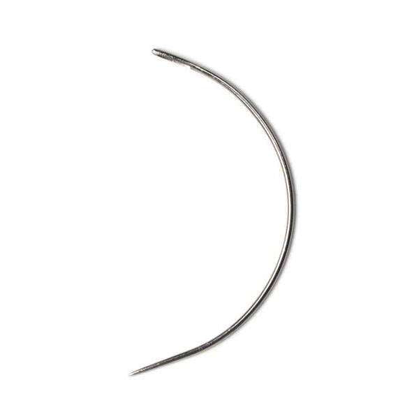 Annie Curved Weaving Needle, Bulk Pack, Silver