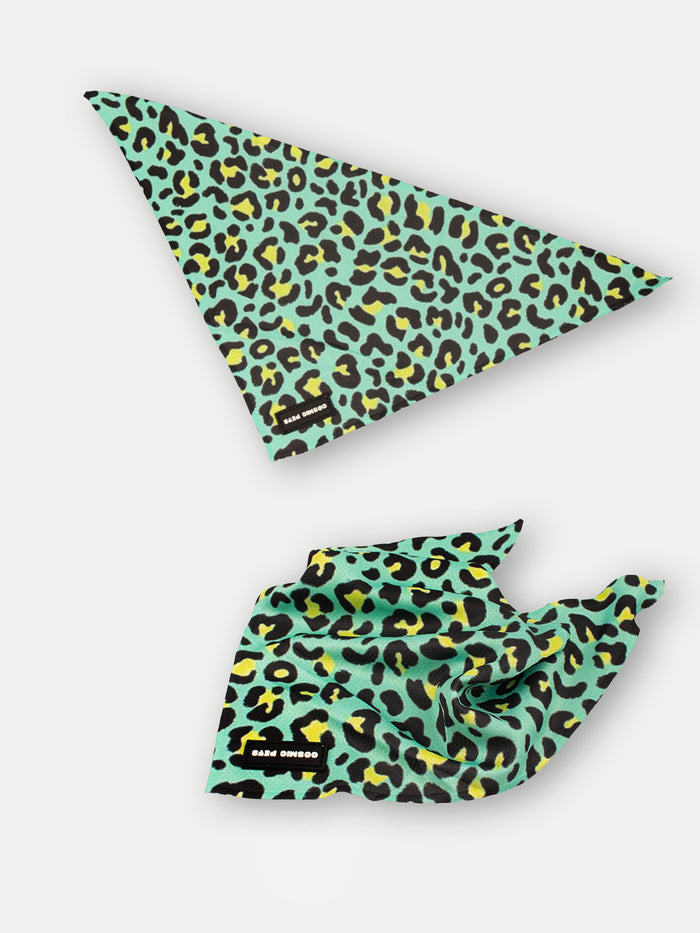 Cosmic Pets Bandana | Green Leopard-Image 3