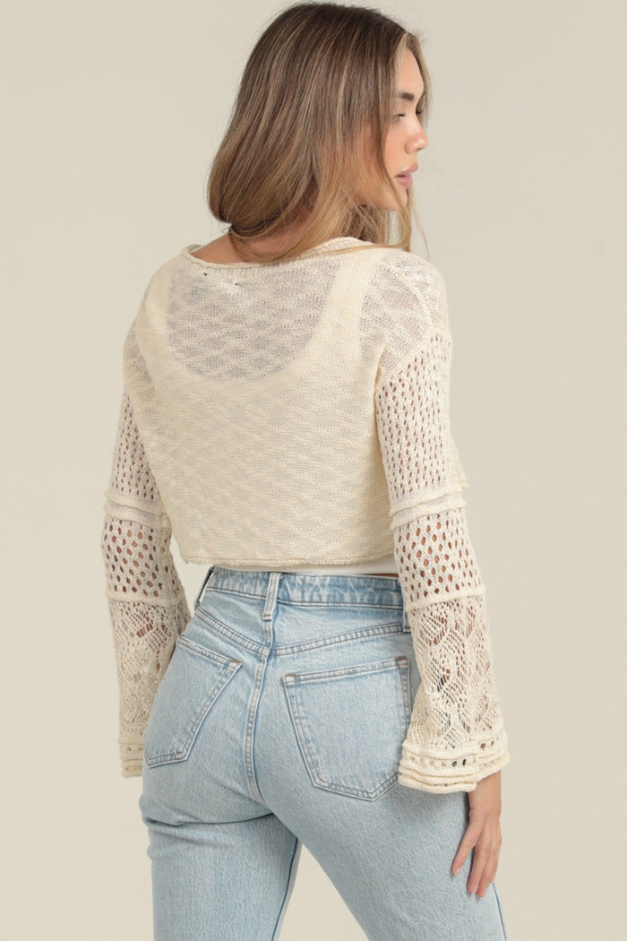 Crop Cardigan Sweater