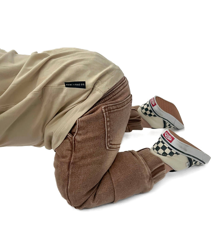 DENIM CHINO JOGGERS