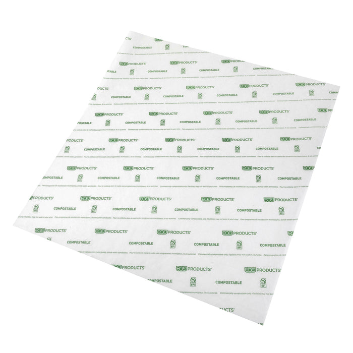 EcoProducts Compostable Insulated White Sandwich Wrap (15x16) | 1000/cs