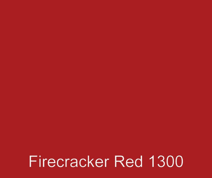 Firecracker Red custom color polyester gel coat that has good weather, heat and water resistance.