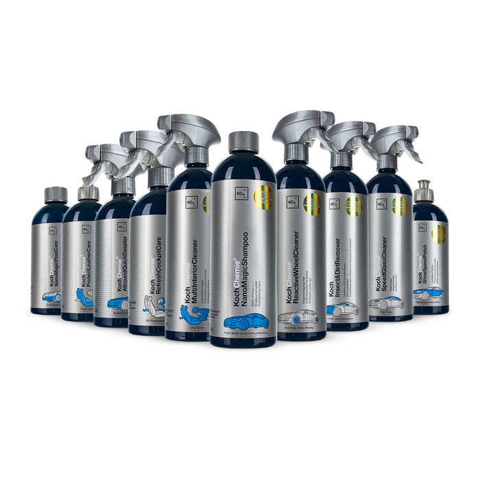 KochChemie Blue Bottle Bundle on a white background.