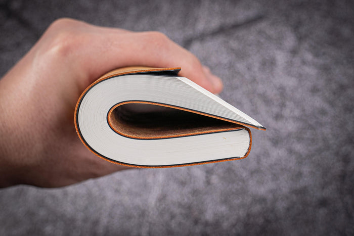 Leather Notebook - Tomoe River Paper - A6 - Crazy Horse Brown