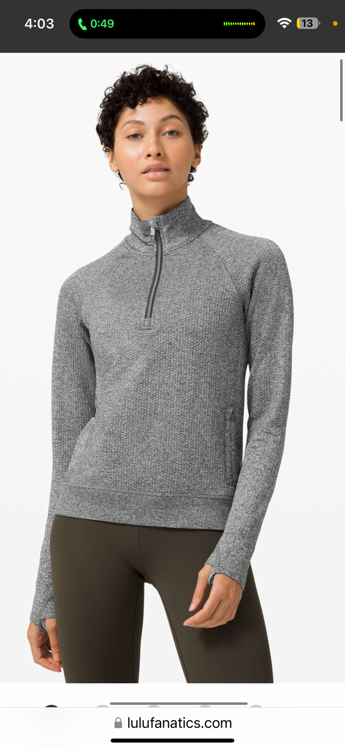 Lululemon Engineered Warmth Half Zip (4) oo*