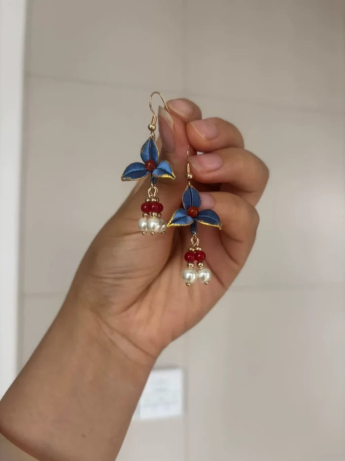 PF221 - Blue Chanhua Earrings - Wholesale