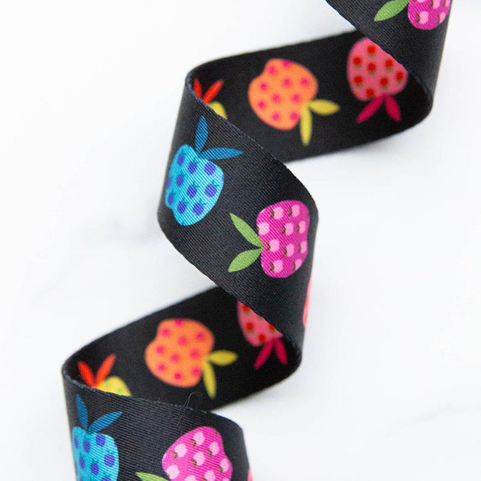Rainbow Apples Webbing 1.5"