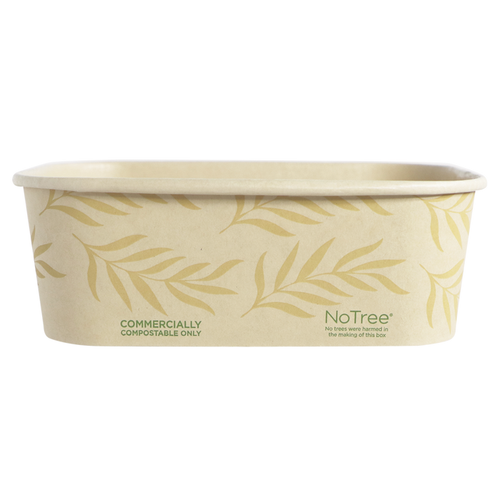 World Centric 6.8x4.7x2.3” (24 oz) NoTree Rectangular Container | 270-Series | 300/cs