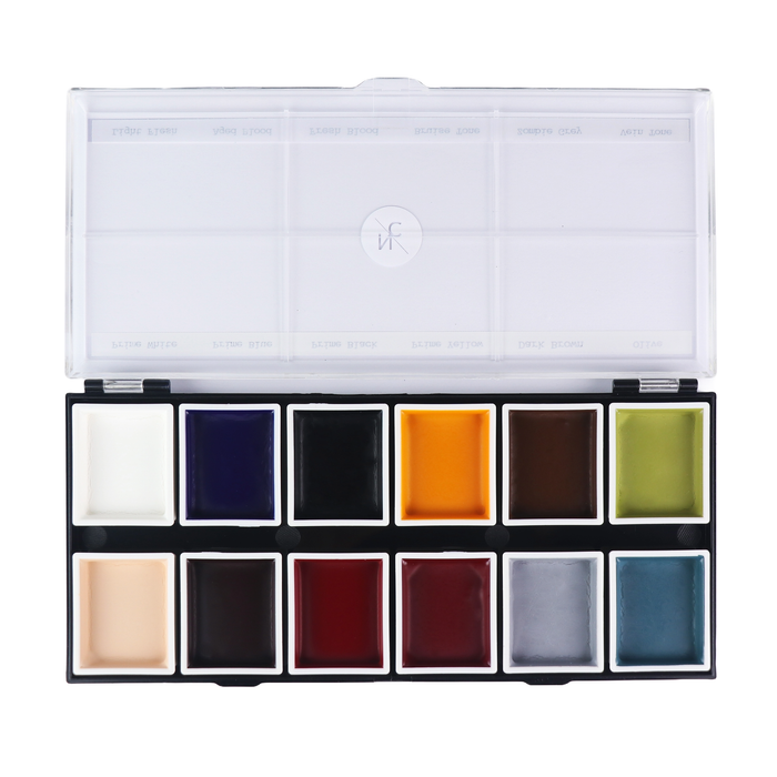 12-Color Zombie Alcohol-Activated Palette shade layout