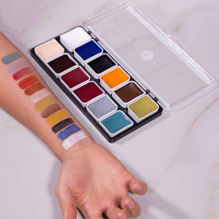 Zombie alcohol palette swatches on arm