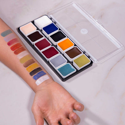 Zombie alcohol palette swatches on arm