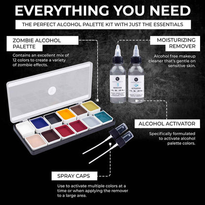 Everything included with Zombie Alcohol-Activated Palette