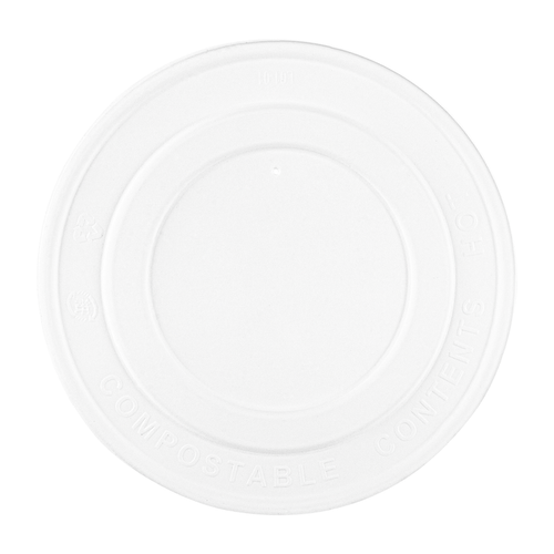 142-Series Lid | Karat Earth Compostable Paper Flat lid for 24-32oz Paper Food Container