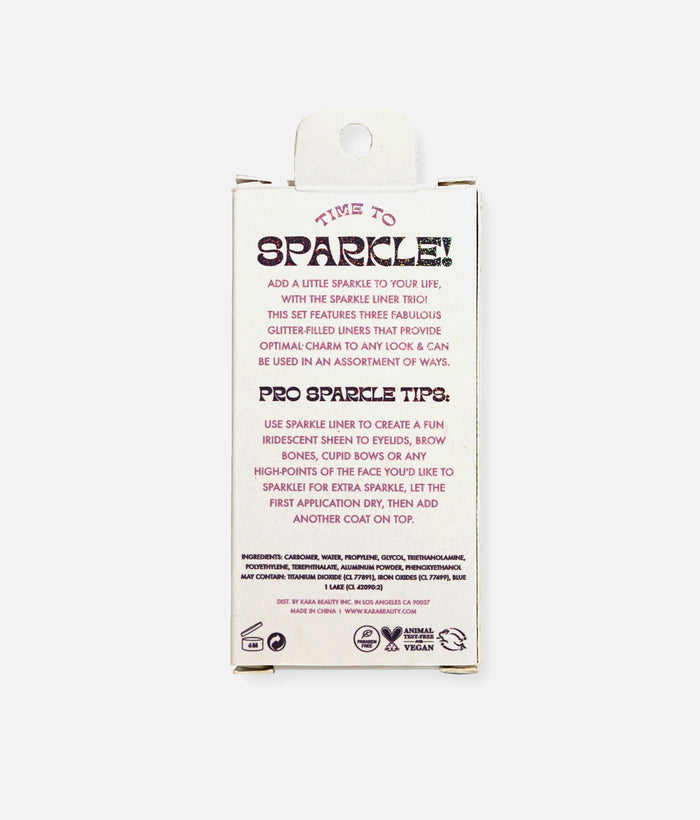 Sparkle Liner Trio for Eyes, Lips & Face Highlights - GLITTER EYELINER