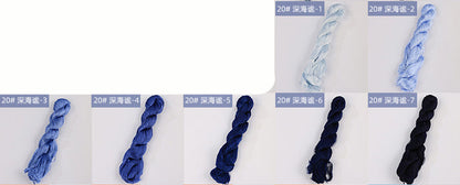 400m Suzhou Embroidery Untwisted Mulberry Silk Thread(Blue01) - Ronghua Threads
