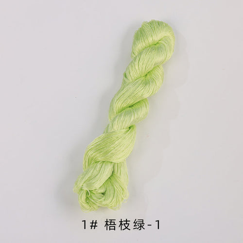 400m Suzhou Embroidery Untwisted Mulberry Silk Thread(Green01) - Ronghua Threads