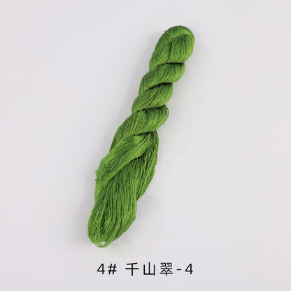 400m Suzhou Embroidery Untwisted Mulberry Silk Thread(Green01) - Ronghua Threads
