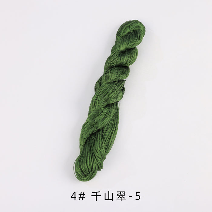400m Suzhou Embroidery Untwisted Mulberry Silk Thread(Green01) - Ronghua Threads