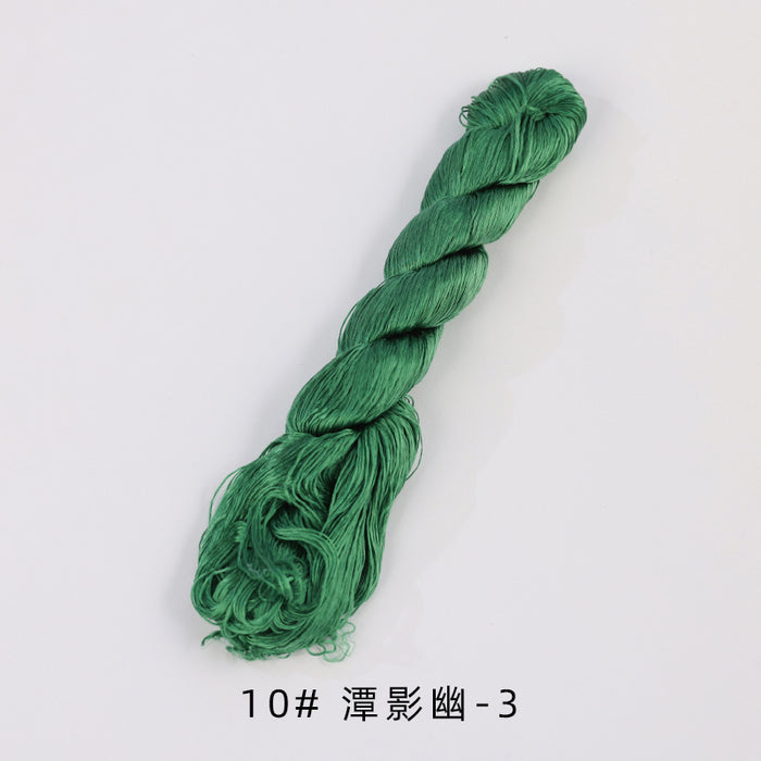 400m Suzhou Embroidery Untwisted Mulberry Silk Thread(Green02) - Ronghua Threads
