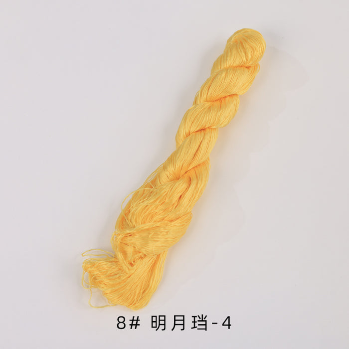 400m Suzhou Embroidery Untwisted Mulberry Silk Thread(Orange01) - Ronghua Threads