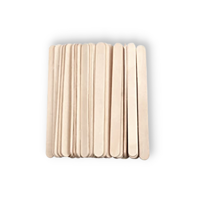 4.5 in Small Wooden Wax Applicators 100 Ct — WAXBARE