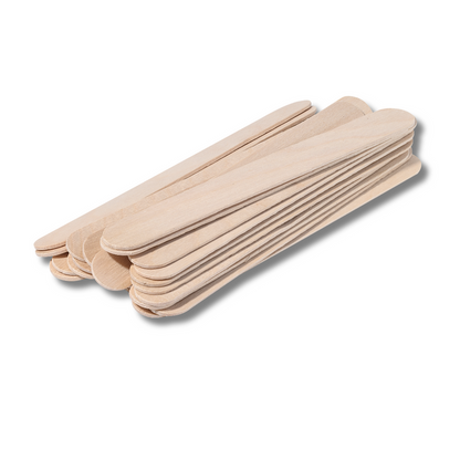 6 in Wooden Wax Applicators 50 Ct — WAXBARE