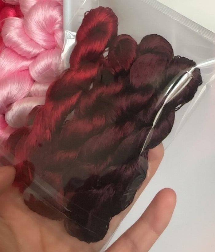 80m Suzhou Embroidery Untwisted Mulberry Silk Thread(#03(9-12)   80m*4) - Ronghua Threads