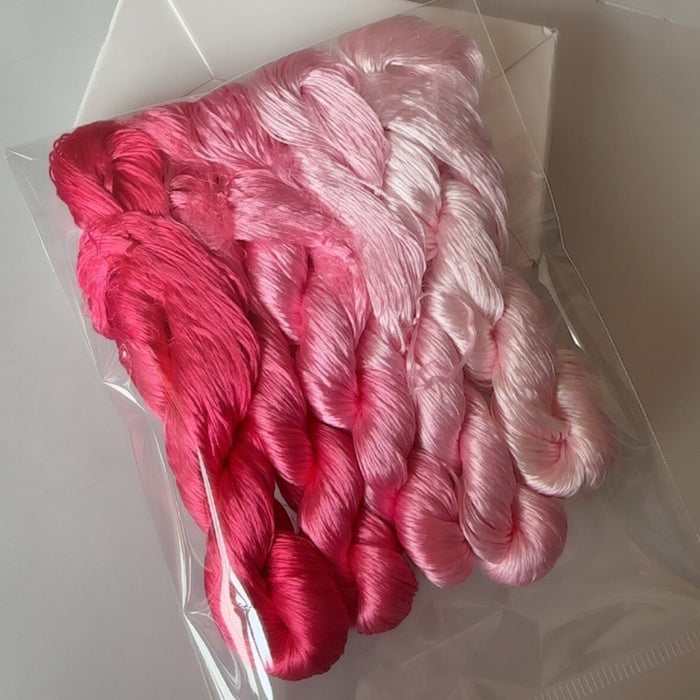 80m Suzhou Embroidery Untwisted Mulberry Silk Thread(#09  80m*5) - Ronghua Threads