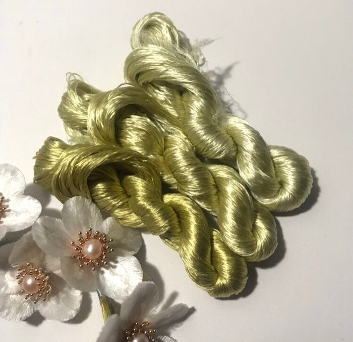 80m Suzhou Embroidery Untwisted Mulberry Silk Thread(#85  80m*3) - Ronghua Threads