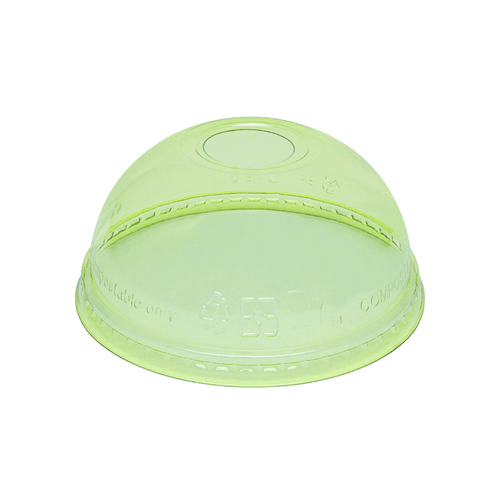 98-Series Lid | Karat Earth Dome Lid for 12-24oz PLA cup  | Green