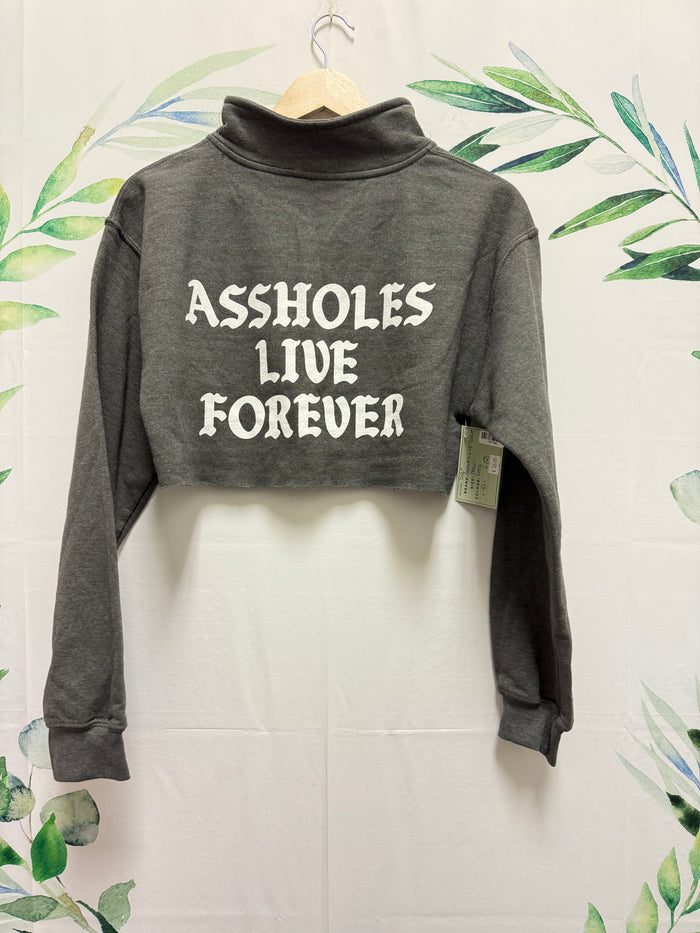 Assholes Live Forever Half Zip (S)