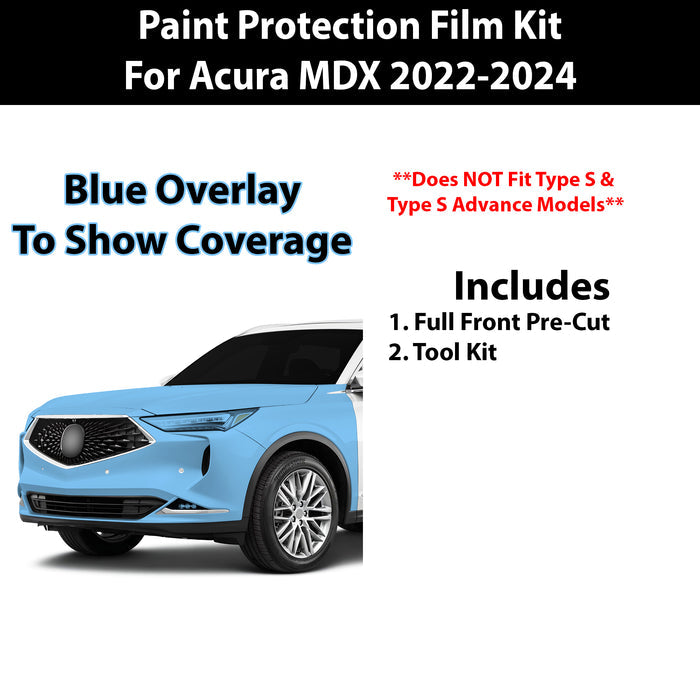 Precut Premium Paint Protection Film Clear Bra PPF Decal Film Kit Cover Fits Acura MDX 2022 - 2024 - Bogar Tech Designs