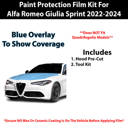Fits Alfa Romeo Giulia 2022+ Precut Premium Paint Protection Film Clear Bra PPF Decal Film Kit - Bogar Tech Designs