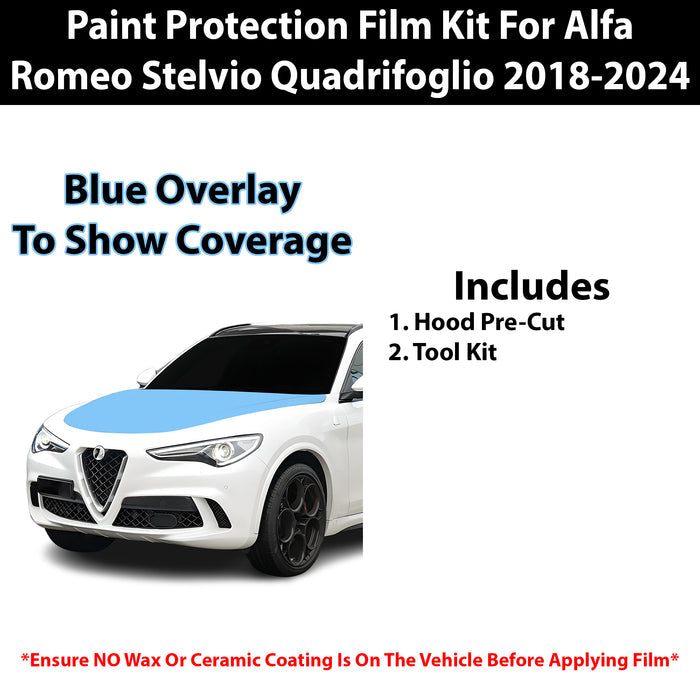 Fits Alfa Romeo Stelvio 2018+ Precut Premium Paint Protection Film Clear Bra PPF Decal Film Kit - Bogar Tech Designs