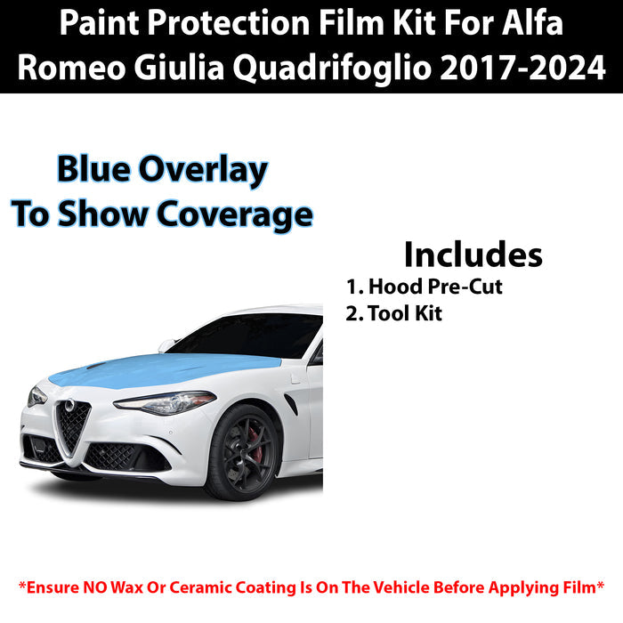 Fits Alfa Romero Giulia 2017+ Precut Premium Paint Protection Film Clear Bra PPF Decal Film Kit - Bogar Tech Designs