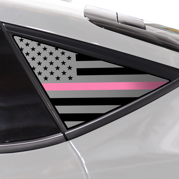 Quarter Window American Flag Vinyl Decal Stickers Fits Acura Integra 2023 - 2025 - Bogar Tech Designs