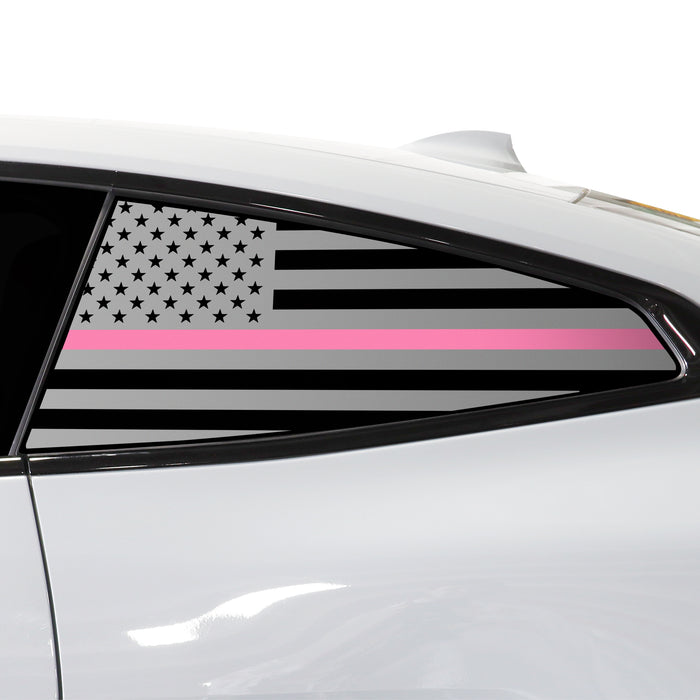 Quarter Window American Flag Vinyl Decal Stickers Fits BMW 4 Series 2021 - 2025 - Bogar Tech Designs
