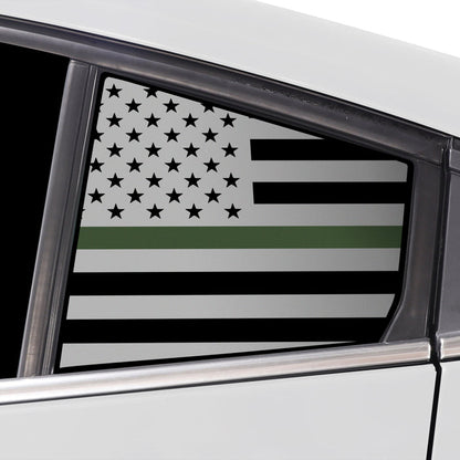 Quarter Window American Flag Vinyl Decal Stickers Fits Chevrolet Cruze 2016 - 2019 - Bogar Tech Designs