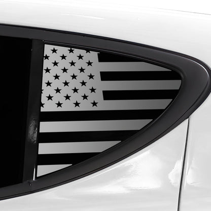 Quarter Window American Flag Vinyl Decal Stickers Fits Dodge Hornet 2023 - 2025 - Bogar Tech Designs