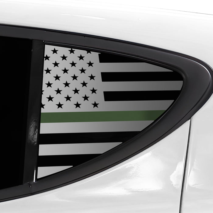 Quarter Window American Flag Vinyl Decal Stickers Fits Dodge Hornet 2023 - 2025 - Bogar Tech Designs