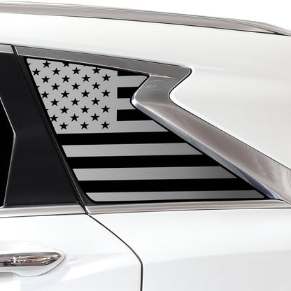 Quarter Window American Flag Vinyl Decal Stickers Fits Infiniti QX50 2019 - 2025 - Bogar Tech Designs