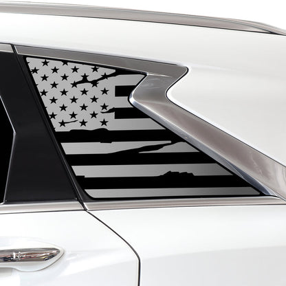 Quarter Window American Flag Vinyl Decal Stickers Fits Infiniti QX50 2019 - 2025 - Bogar Tech Designs