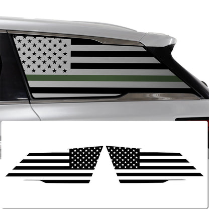 Quarter Window American Flag Vinyl Decal Stickers Fits Infiniti QX60 2022 - 2025 - Bogar Tech Designs