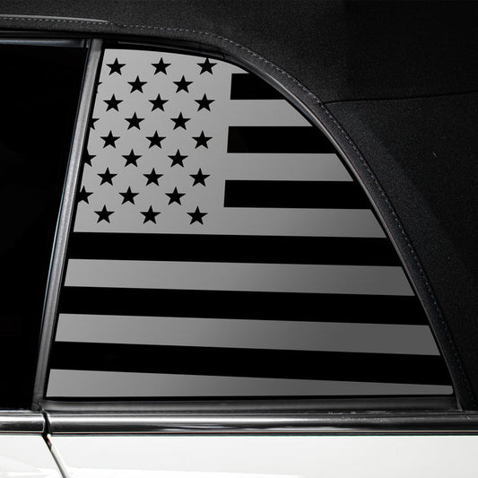 Quarter Window American Flag Vinyl Decal Stickers Fits Mini Cooper Convertible 2019 - 2025 - Bogar Tech Designs