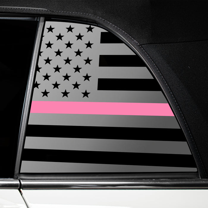 Quarter Window American Flag Vinyl Decal Stickers Fits Mini Cooper Convertible 2019 - 2025 - Bogar Tech Designs