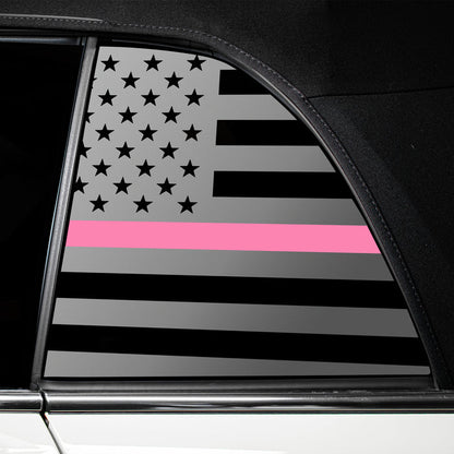 Quarter Window American Flag Vinyl Decal Stickers Fits Mini Cooper Convertible 2019 - 2025 - Bogar Tech Designs