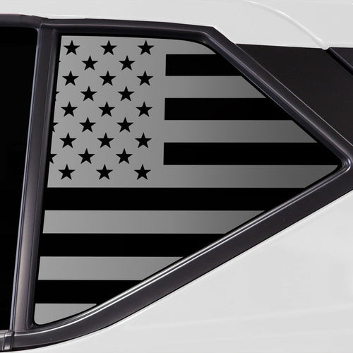 Quarter Window American Flag Vinyl Decal Stickers Fits Nissan Kicks 2018 - 2024 - Bogar Tech Designs