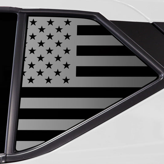 Quarter Window American Flag Vinyl Decal Stickers Fits Nissan Kicks 2018 - 2024 - Bogar Tech Designs