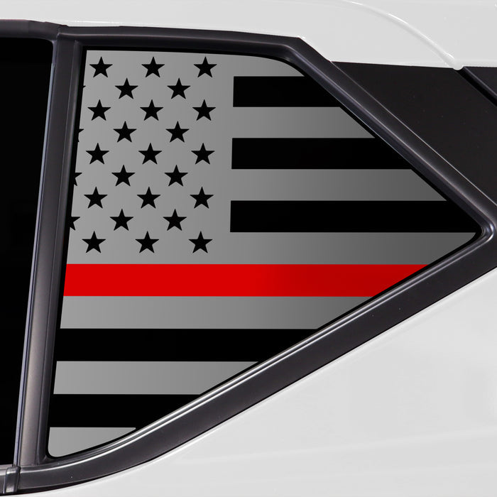 Quarter Window American Flag Vinyl Decal Stickers Fits Nissan Kicks 2018 - 2024 - Bogar Tech Designs